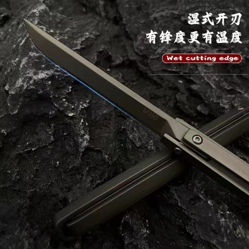 ネットセレブ向け折りたたみ式小型ナイフ、家庭用フルーツナイフ、屋外用ステンレス製、鞘付き、携帯用、鋭利、多機能|undefined