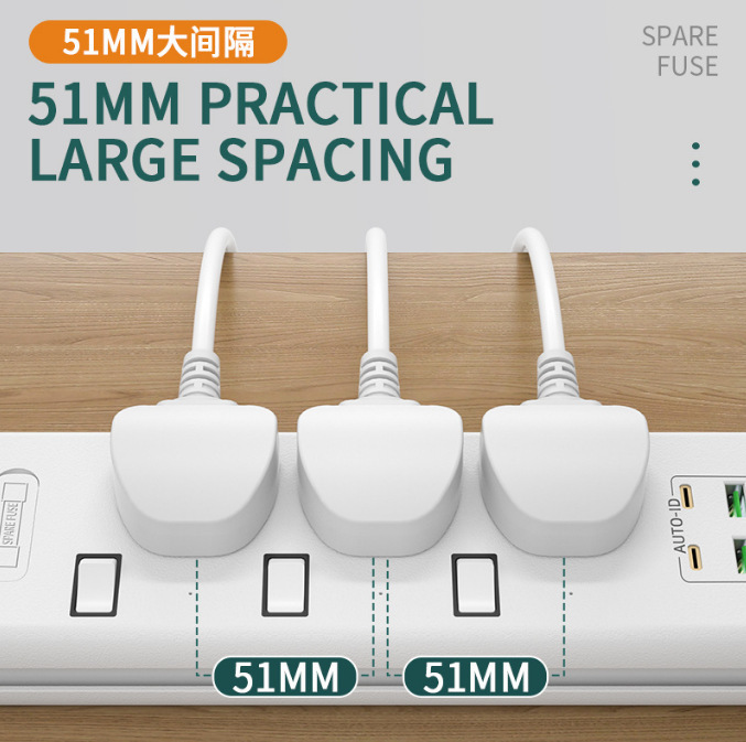 Nuevo transfronterizo dedicado para interruptor independiente enchufe 3.7A4USB enchufe de fila TYPE-C placa de conexión de carga rápida