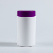 120ml毫升hdpe白色直筒塑料瓶 医药片包装胶囊片剂瓶磨砂单盖