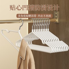 【100本セット】郵便ハンガー家庭用ハンガーの跡がなく、肩の角が滑り止めになっています。