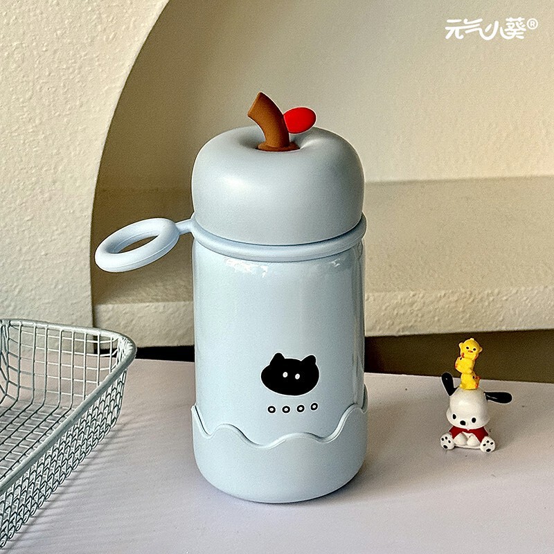 新款学生小众简约可爱迷你口袋杯316不锈钢儿童卡通便携式保温杯|undefined
