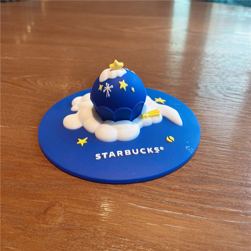 老虎硅胶杯盖咖啡杯防尘盖子卡通松鼠圆形杯盖陶瓷杯盖配件|undefined