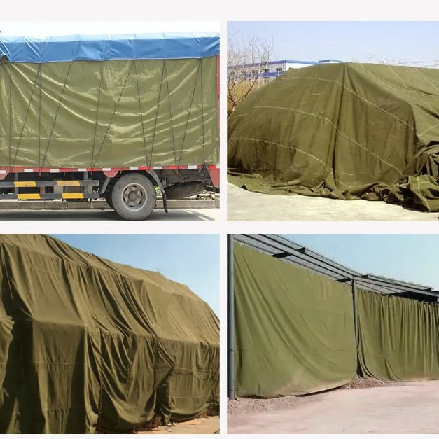 Militar amarillo orgánico de polietileno tela de lona impermeable engrosada al aire libre tela de lona fina cifrada todo el rollo mayorista