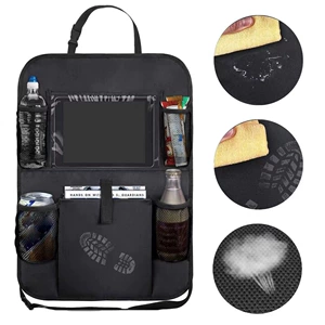 Cross-border hot sale car storage bag chair back anti-kick bag Oxford cloth car storage bag flat car chair back bag