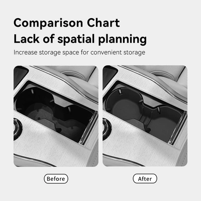 Anti-slip mat models, central console cup holder