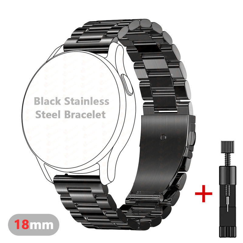 Suitable for Huami Amazfit Bip5 Steel Watch Strap Huawei Watch4 Pro/Gt3 Metal Watch Strap