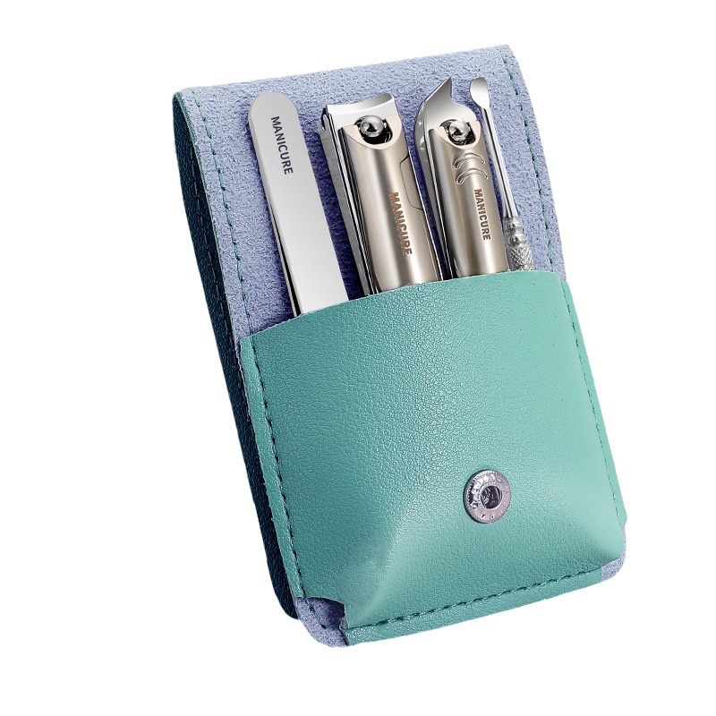 Pedicure Kit Uña cortadora de uñas casera inclinada conjunto completo de herramientas portátiles alicates de uñas para hombres y mujeres