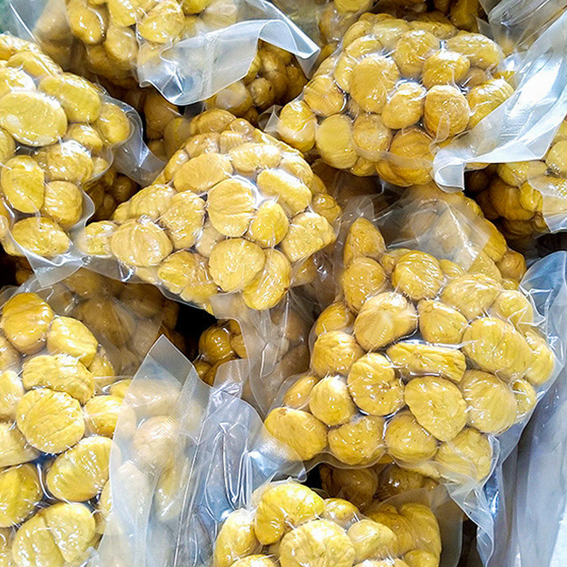 新鲜生板栗仁去皮真空生栗子人工剥皮栗子肉板栗生商用源工厂