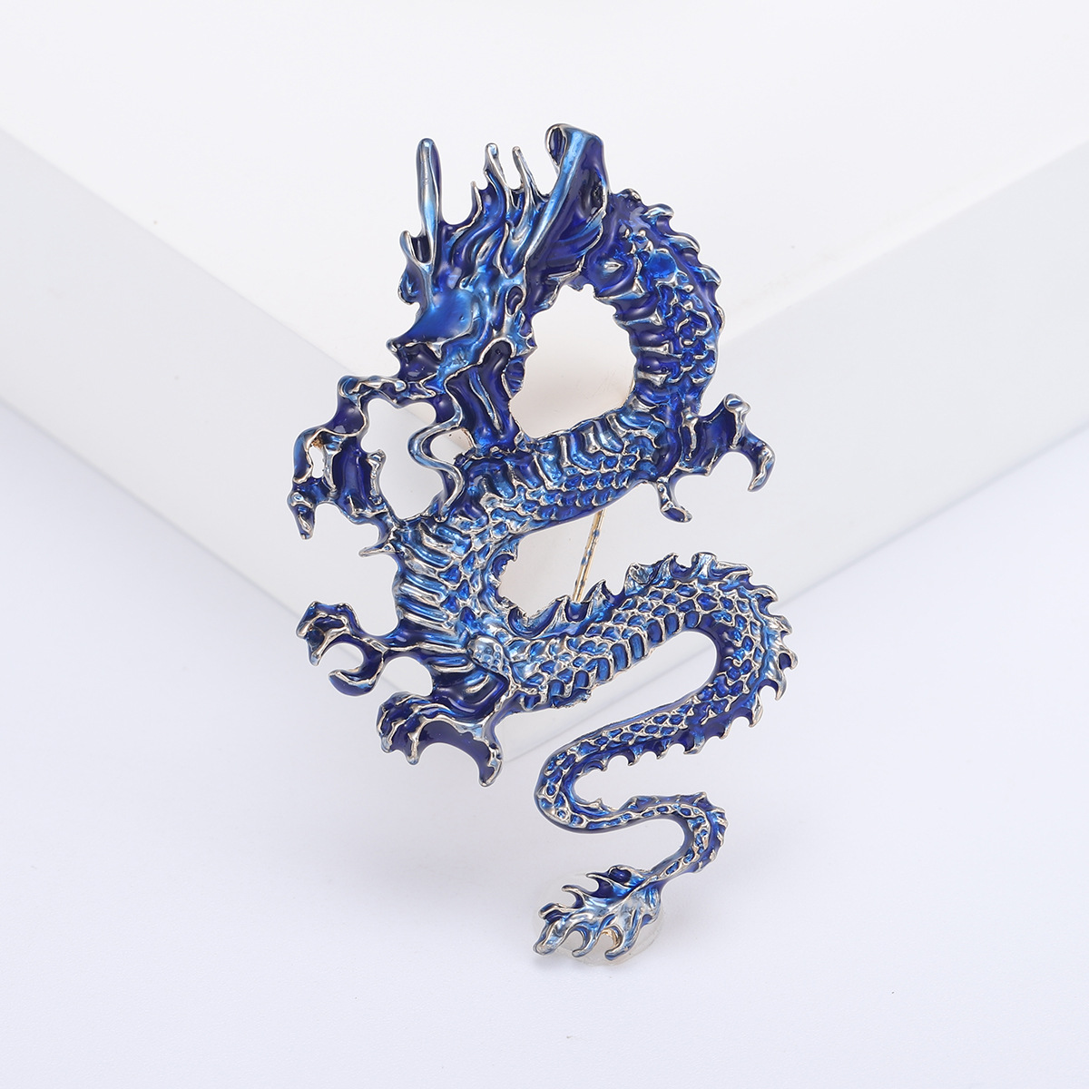 Chinoiserie Animal Alloy Stoving Varnish Women's Brooches display picture 4