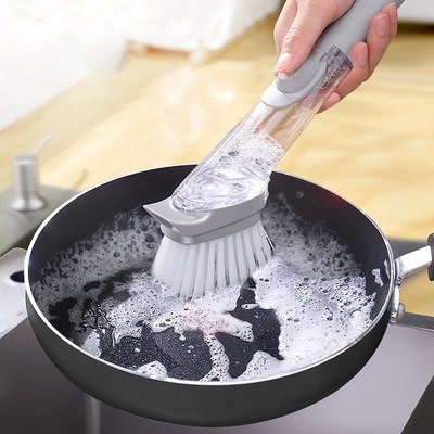 厂家直销刷锅神器洗碗神器刷锅刷子洗锅刷洗碗刷海绵刷自动加液