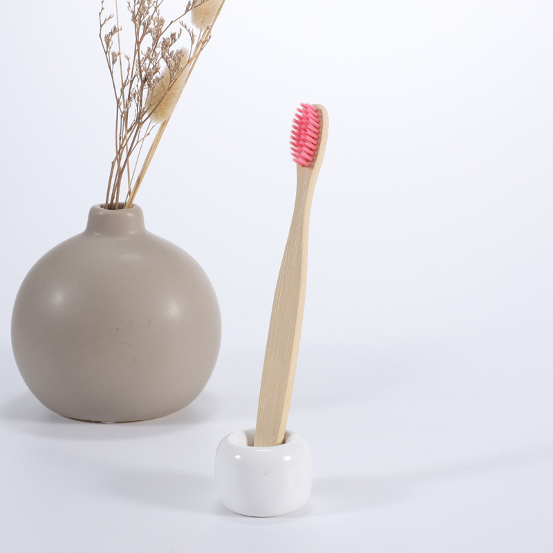 Cepillo de dientes de bambú adulto cepillo desnudo al por mayor cadena hotel lavado pelo suave cepillo de dientes desechable