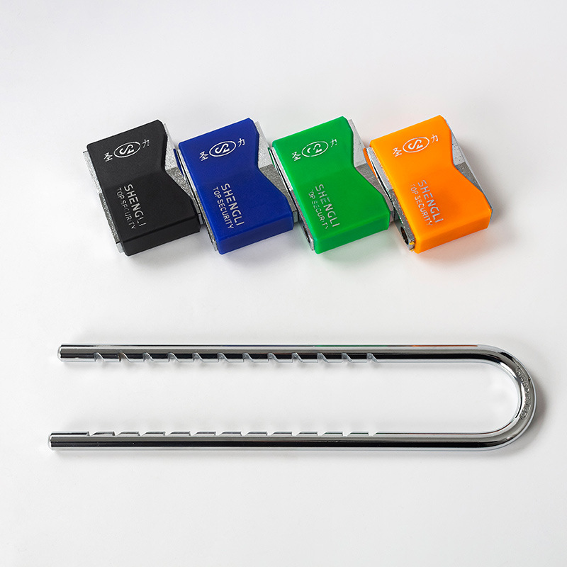 Fábrica al por mayor Shengli rombo caucho largo haz split cerradura color mezclado cerradura de la puerta cerradura de la motocicleta seguro cerradura del coche