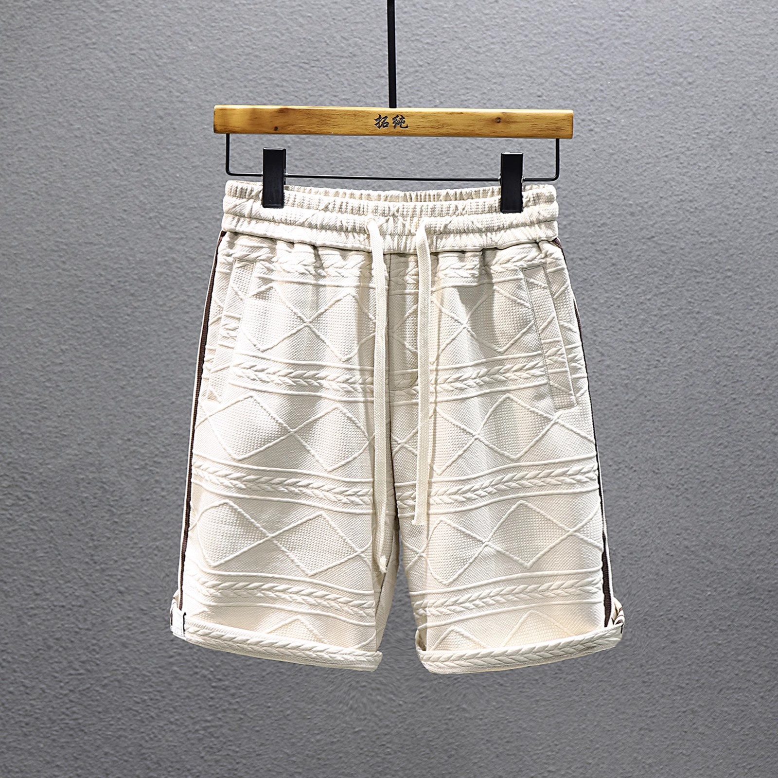 Men's Striped Summer Shorts Retro Trendy Loose Casual Sports Pants Brand Design Youth Five Point_viptrois.com