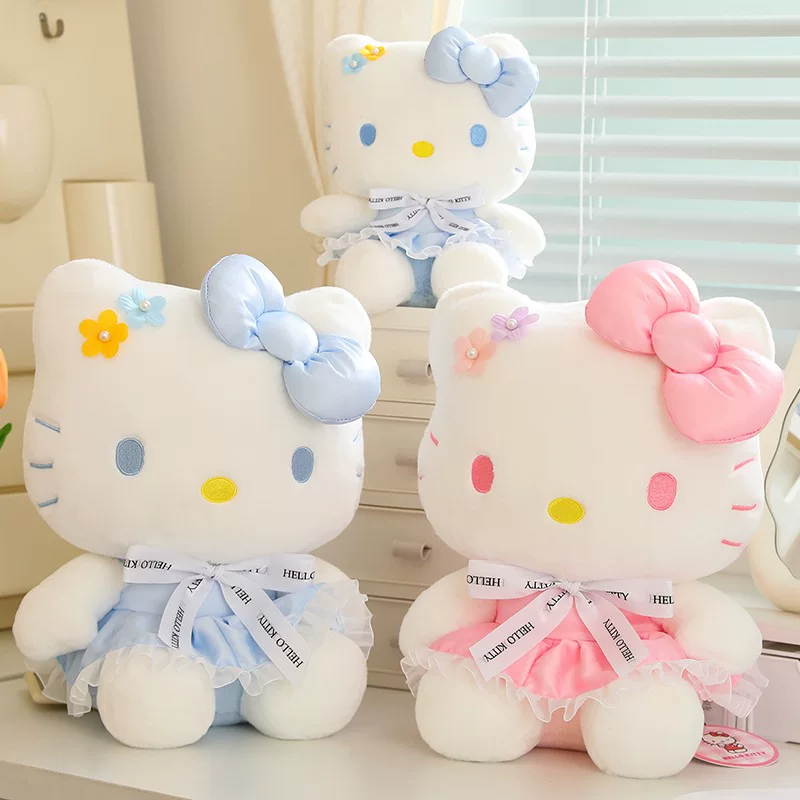 Футляр Hello Kitty, hello kitty, милая кукла, плюшевая игрушка для друга, цветочная, подарок для девочки
