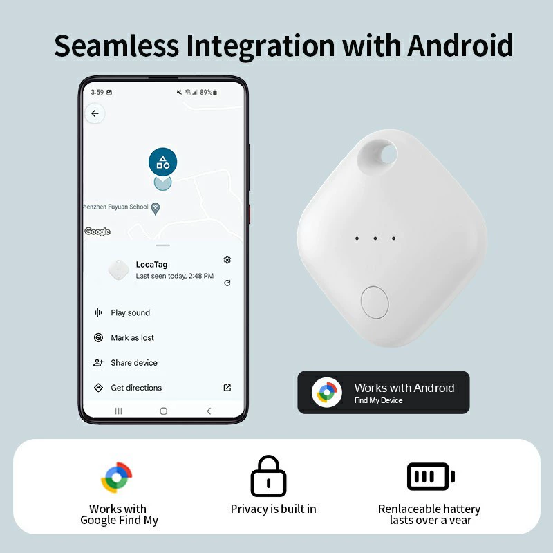 Android Google противоугонное устройство Google Find My, локатор Android Airtag, глобальный поиск