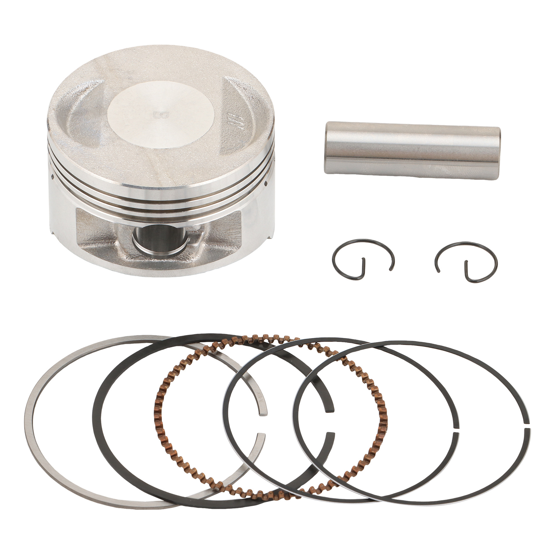 61mm Piston Set 161Cc Rocker Arm Bracket Camshaft Assembly Cylinder Diameter Lightweight Go-Kart Engine