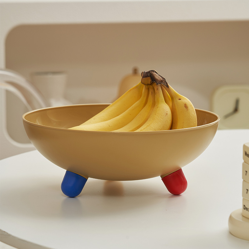 Plato de frutas doméstico de dopamina gruesa plato de frutas sala de estar mesa de té para caramelo bocadillos plato de semillas de melón caja de almacenamiento de frutas secas