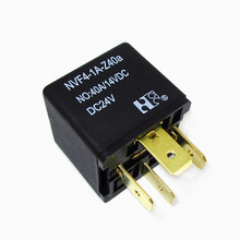 汽车功率继电器 NVF4-1A-Z40A DC24V 12V 40A4脚 一组常开大电流