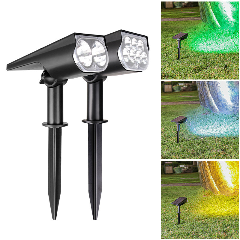 Solar dual-purpose spotlights outdoor super bright light tree lights landscape courtyard lawn lights waterproof garden villa lights Solar dual-purpose spotlights outdoor super bright light tree lights landscape courtyard lawn lights waterproof garden villa lights
