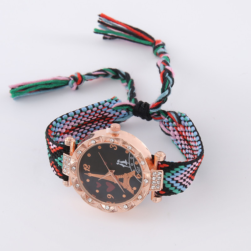 45g Weight Ordinary Glass Mirror Material Imitation Leather Strap Material Watch Classification Pointer+Number Display Type Concealed Buckle Buckle Style Round Dial Shape Casual, Daily Occasion Quartz Movement Eiffel Tower, Butterfly Pattern All Seasons Season Women's Gender Modern Style Style Modern Style Eiffel Tower Butterfly Concealed Buckle Quartz Watch Women's Watches 32