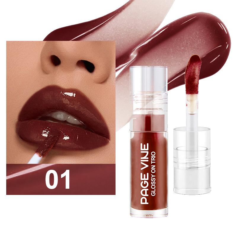 Transbordable PAGE VINE Lip Oil Nueva serie de esmalte de labios con luz de agua y brillo de labios transparente
