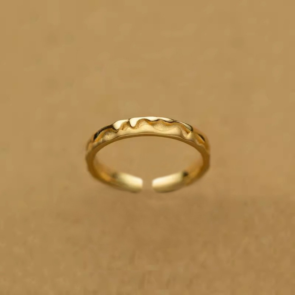 Minimalist Fashion Honey Jar Ring for Women, Unique Design, Personal Style, Trendy, Versatile, High-End, Open Finger Ring