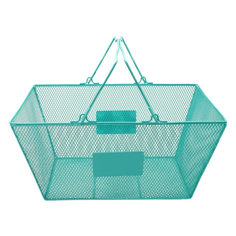 Супермаркет магазин ранец корзина для покупок кованое железо корзина для покупок корзина ручная корзина корзина для хранения сетчатая корзина коробка для покупок