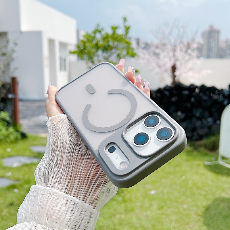苹果17promax肤感磨砂手机壳 半透iPhone16/15磁吸14防摔13保护套|undefined