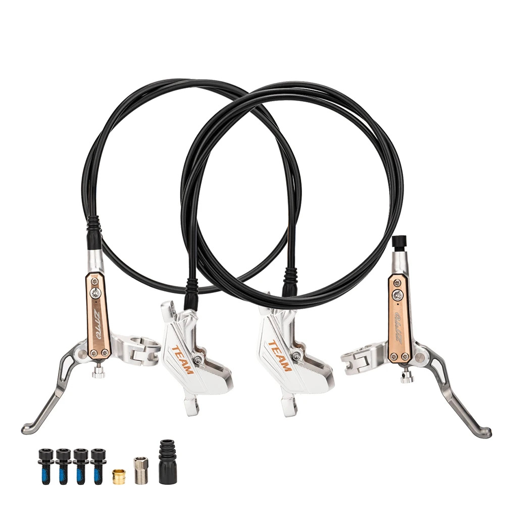 ZTTO bicicleta de montaña disco de aceite de cuatro pistones vehículo descendente freno de disco hidráulico freno de disco de doble cara freno de disco freno de disco de aceite de cuatro pistones