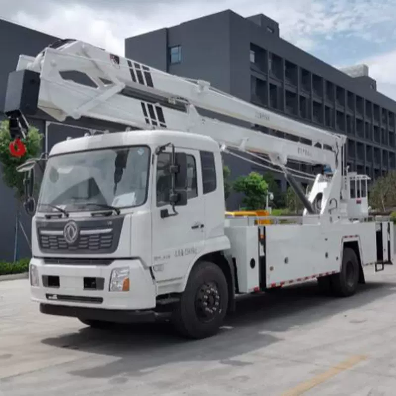 东风天锦康机230马力20米高空作业车厂家直供折叠臂高空作业车