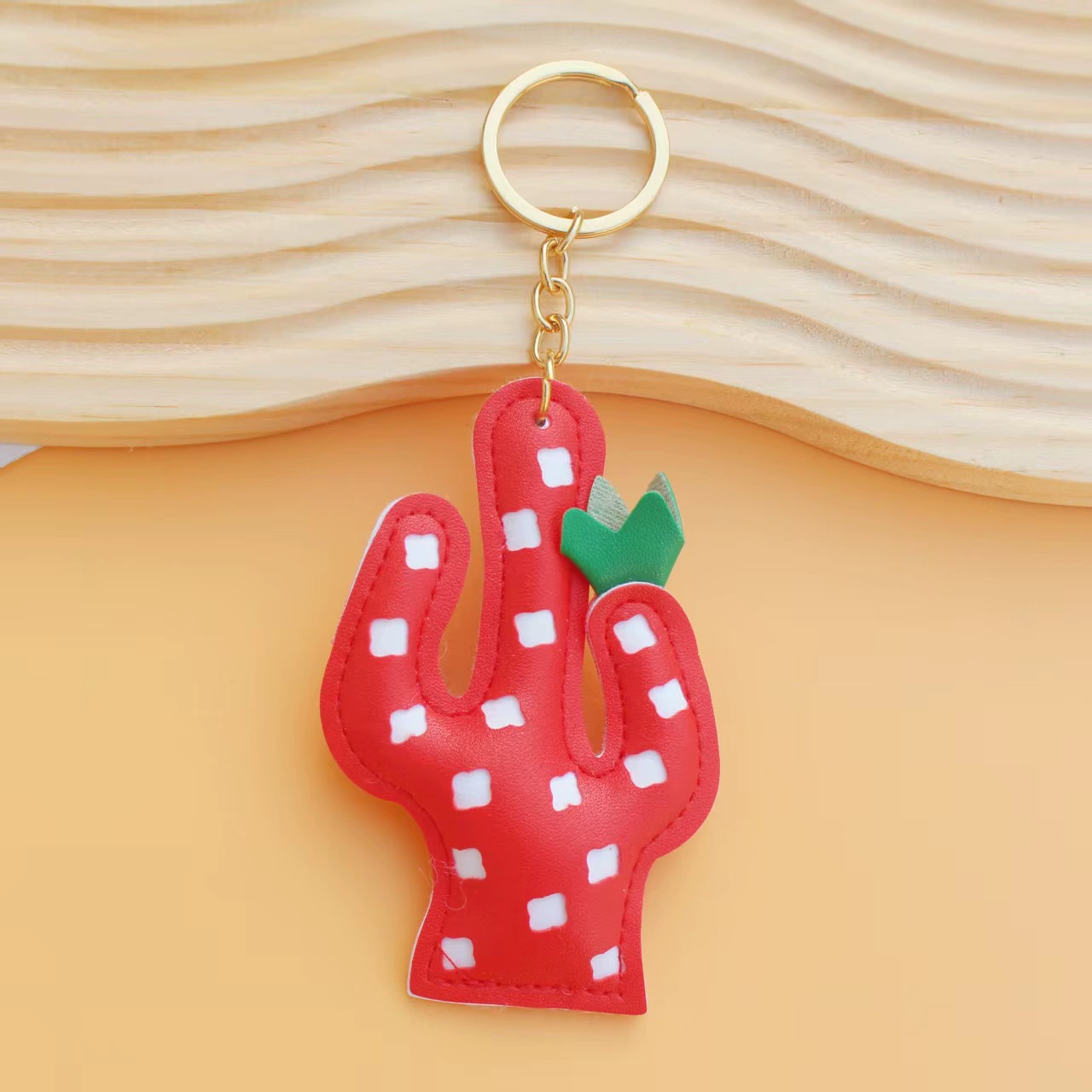 Cartoon polyurethane cute three dimensional pendant for keys, keychain, cactus