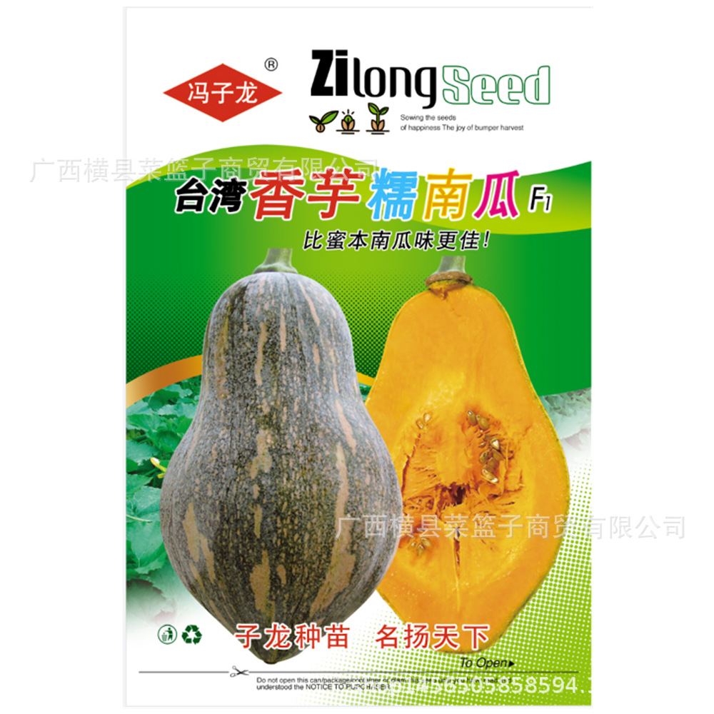 冯子龙种苗公司直售批零大田基地种植蔬菜种子   台弯香芋糯南瓜