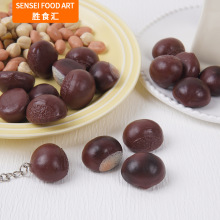 1:1仿真板栗模型短视频以假乱真仿毛栗子道具创意坚果板栗米挂件