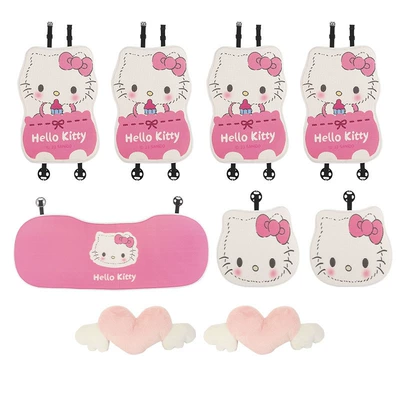 Kitty Car Ice Silk Cushion — Cool pad - headrest-nine-piece-set-standard