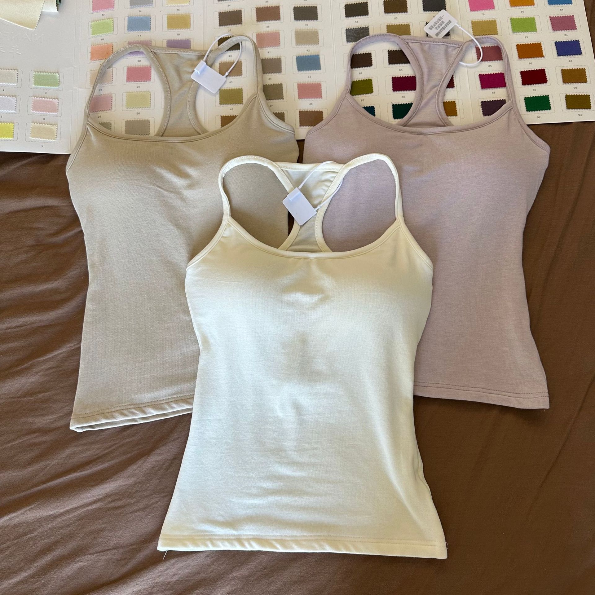 405 # I-Shaped Beautiful Suspender Chest Pad/Removable Camisole for Women