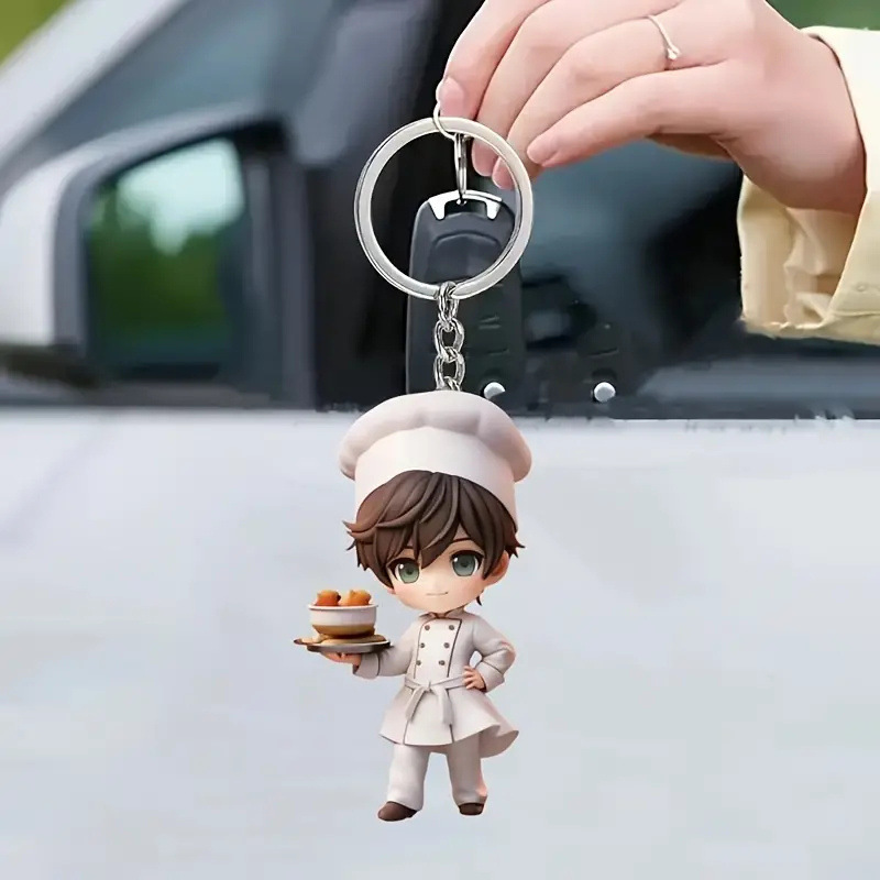 Acrylic Christmas cute keychain
