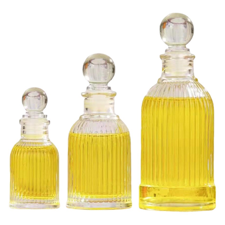 100mL columna romana botella de aromaterapia botella de vidrio de rayas verticales refinado blanco bayoneta romana aromaterapia de vidrio al por mayor