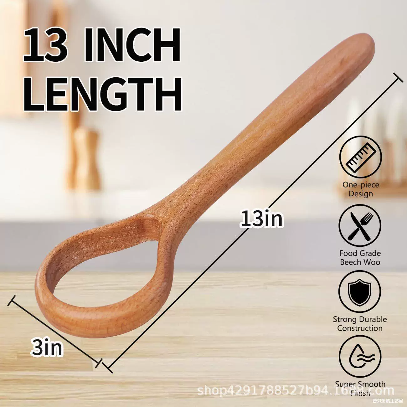 厂家木质面团搅拌器木质抹刀 相思木榉木面包搅拌棒 跨境新品热销