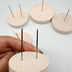 木製人形スタンドベース手編みかぎ針編み木製ベースニット人形サポートスタンドアクセサリー