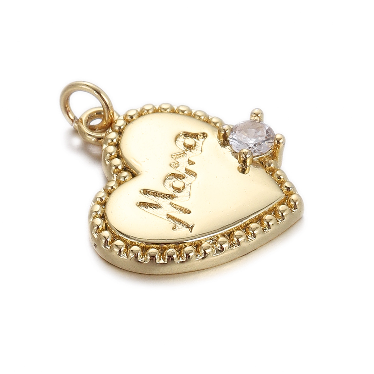20g Weight Pendant, Chain Jewelry Making Type Copper Chain Material 1 Piece Quantity Holiday, Daily Occasion Copper Material Letter, Heart Shape Pattern Unisex Gender Plating Design Simple Style Style 1 Piece Copper Letter Heart Shape Pendant Chain 23