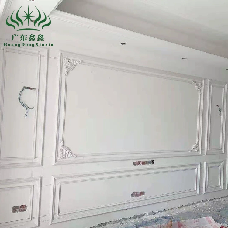Double eyelid gypsum line shape ceiling material solid wood shape installation self-adhesive frame landscaping top corner line