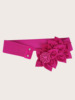 Elastic fashionable decorations, universal waist belt, dress, accessory, Korean style, flowered