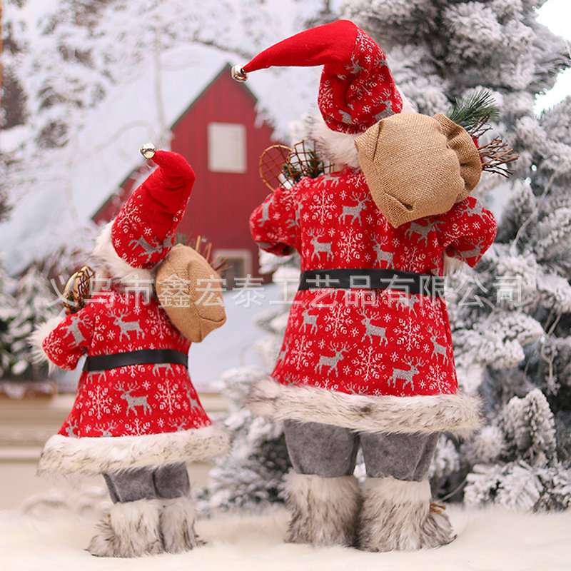 Suministros navideños de Papá Noel, muñeco de Papá Noel de 36 pulgadas, decoración de interiores para el hogar, regalo grande de Navidad, transfronterizo