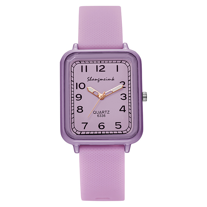 Ins Net Red Reloj de mujer de concha cuadrada Cinta al por mayor Reloj de cuarzo digital Personalidad Moda Reloj de estudiante Reloj de mujer