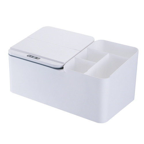 Smart Sensor Electric Desktop Storage Box Jewelry Organizer Skincare Tissue Box Storage Container Office Snack Box