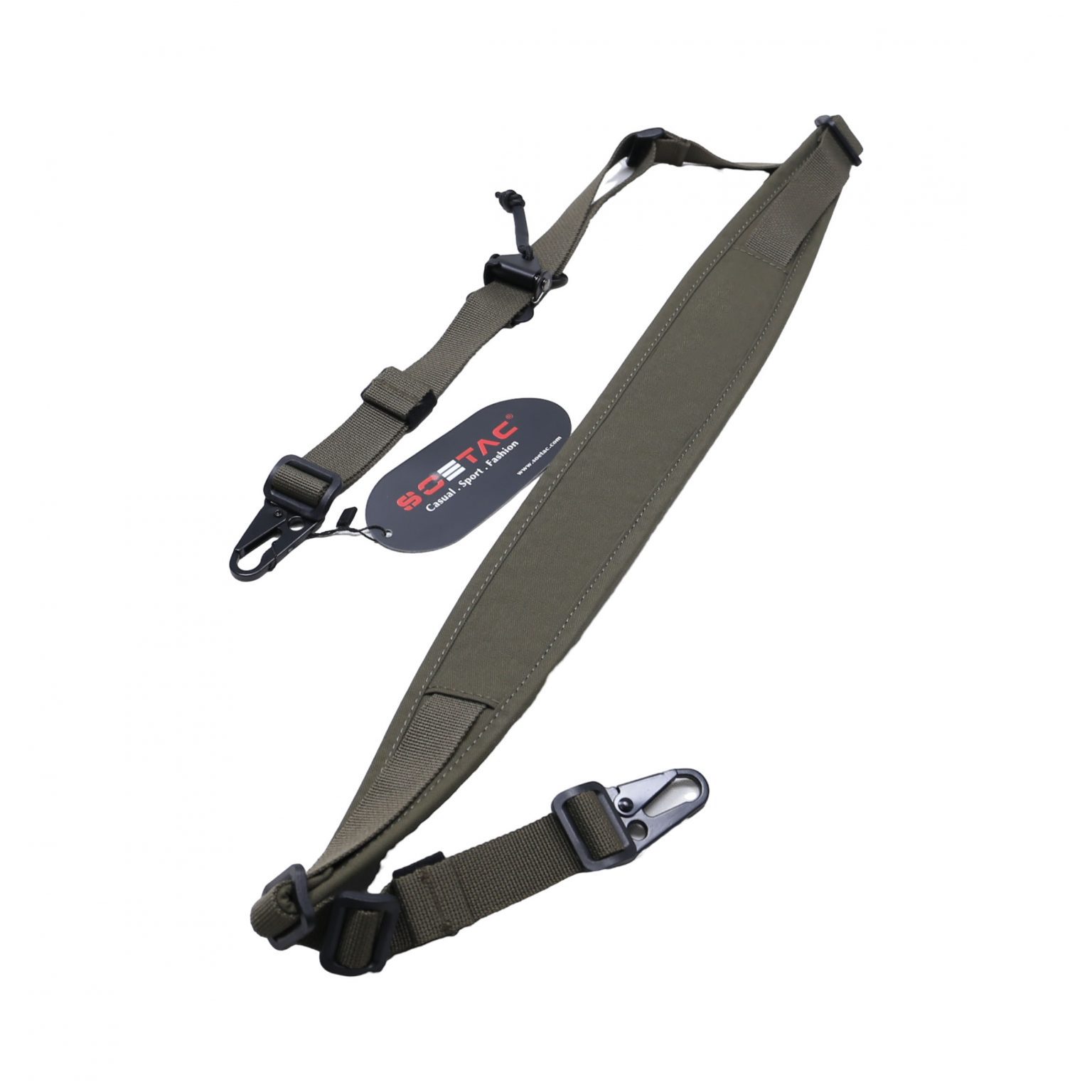 Correa de hombro táctica, cinturón de ajuste rápido, cinturón de arma de nylon 500D, cable de eslingas de dos puntas