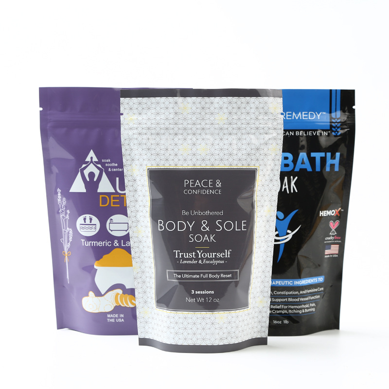 外贸款铝箔自封袋 彩色休闲食品麦片包装袋自立自封袋