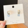 1#double -layer C -line ear decoration