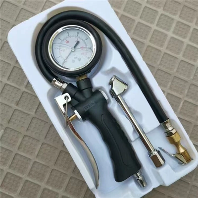 gauge, tire pressure gauge with inflator, Air pressure gauge/tire pressure gauge - oil-soaked-for-use-on-both-ends
