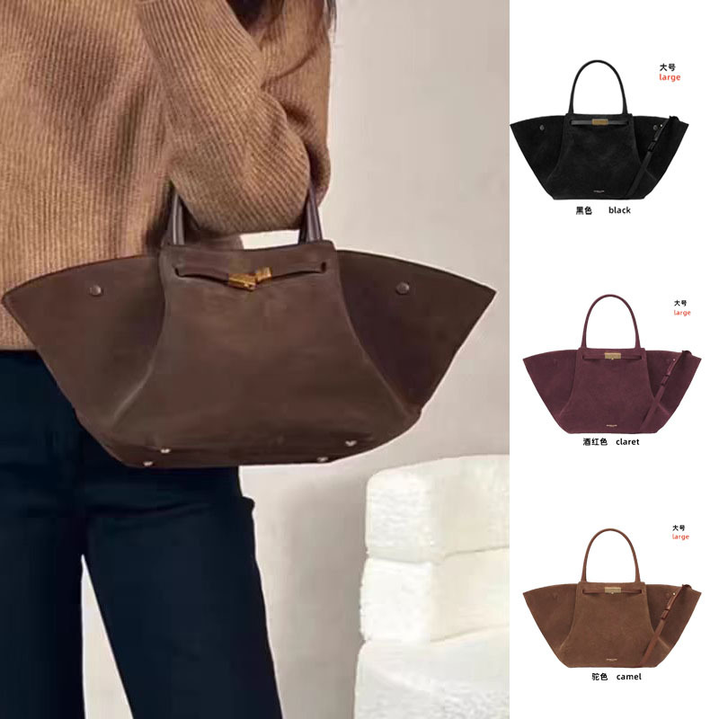DeMelier Suede Wings Bag 영국 올 매치 대형 스몰 사이즈 날개 뉴욕 핸드백 대용량 토트 여성용 가방